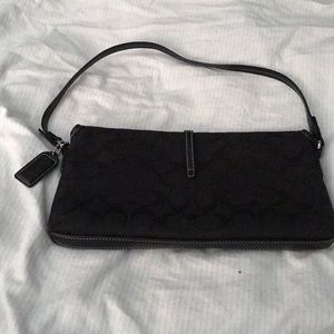 EUC black coach fabric bag